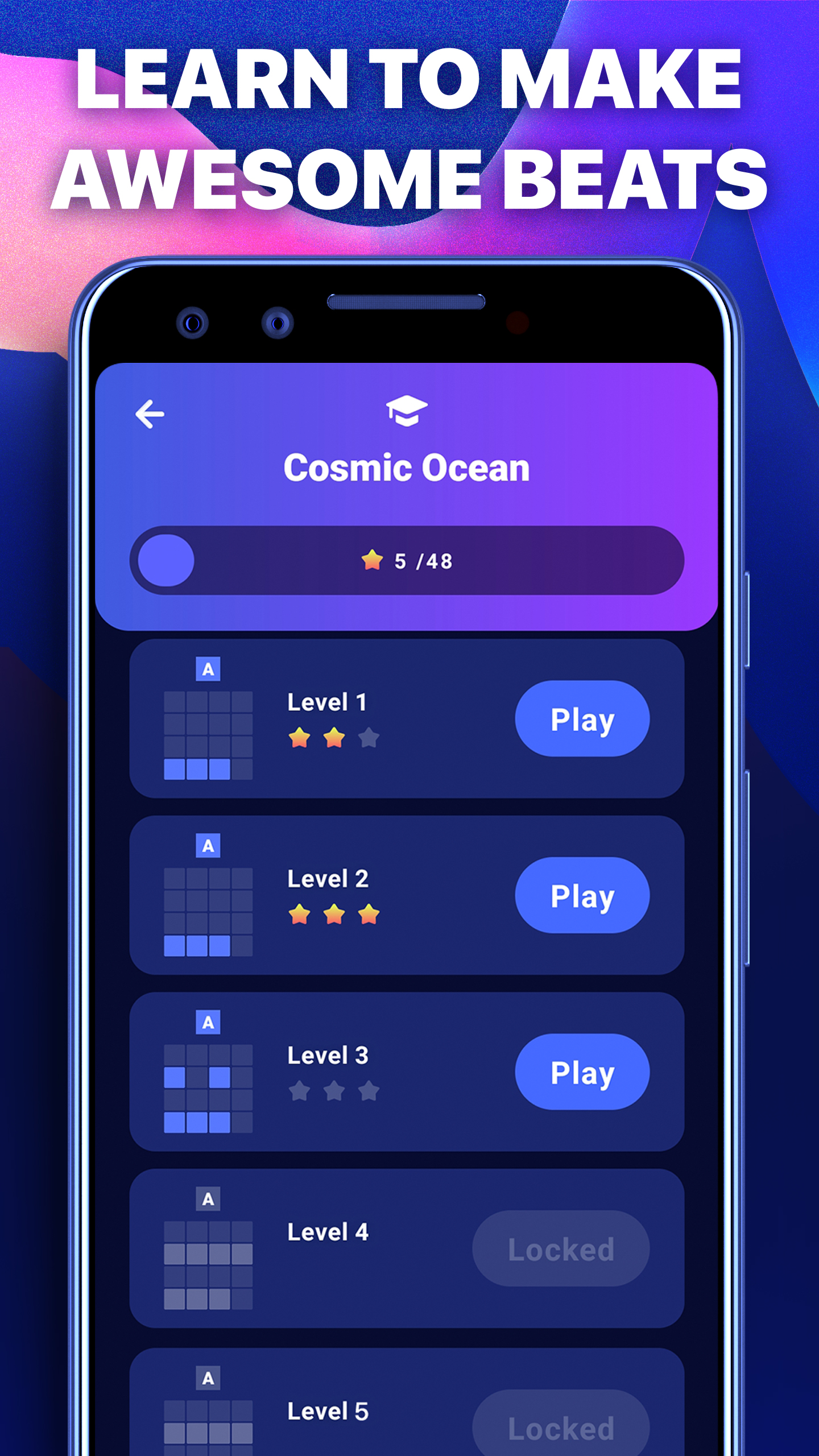 اسکرین شات 3 برنامه Drum Pads - Beat Maker Go
