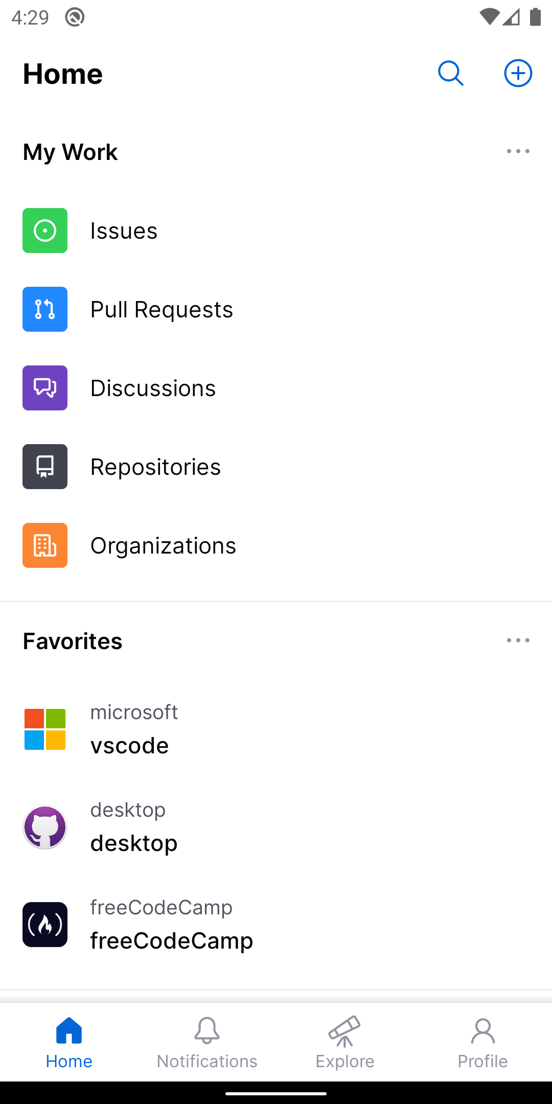 اسکرین شات 1 برنامه GitHub