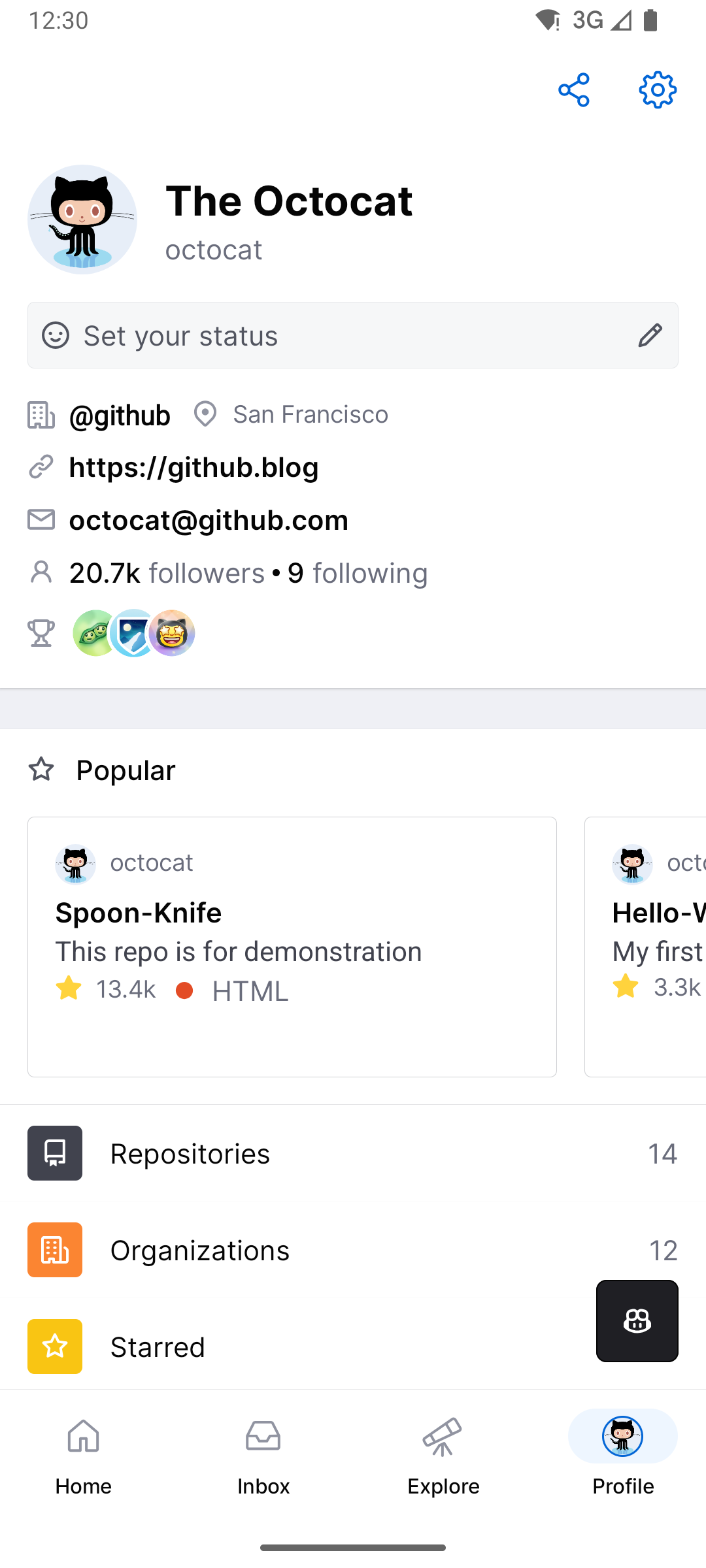 اسکرین شات 8 برنامه GitHub