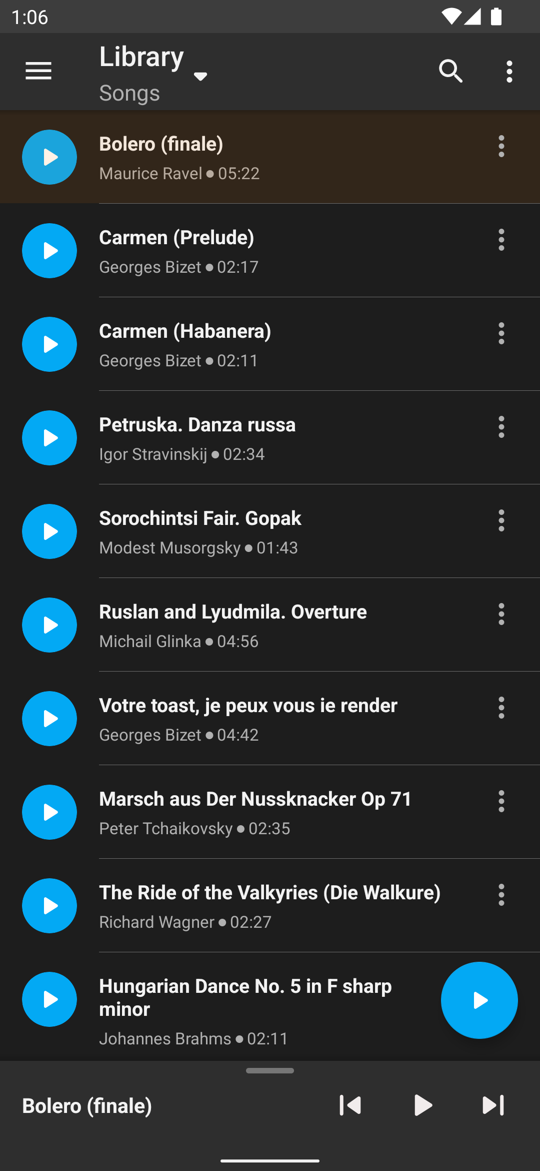 اسکرین شات 3 برنامه Simple Music Player