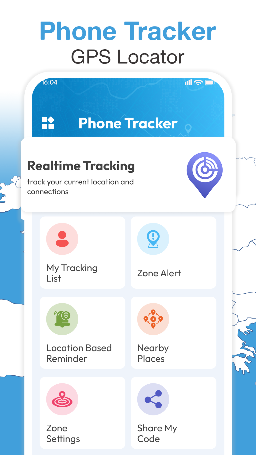 اسکرین شات 1 برنامه Phone Tracker: GPS Locator