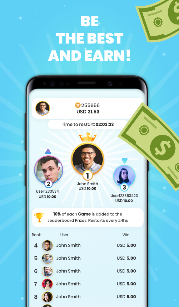 اسکرین شات 4 بازی Earn money Givvy Higher Lower