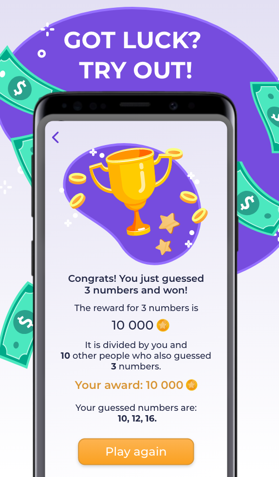 اسکرین شات 3 بازی Make money with Lucky Numbers