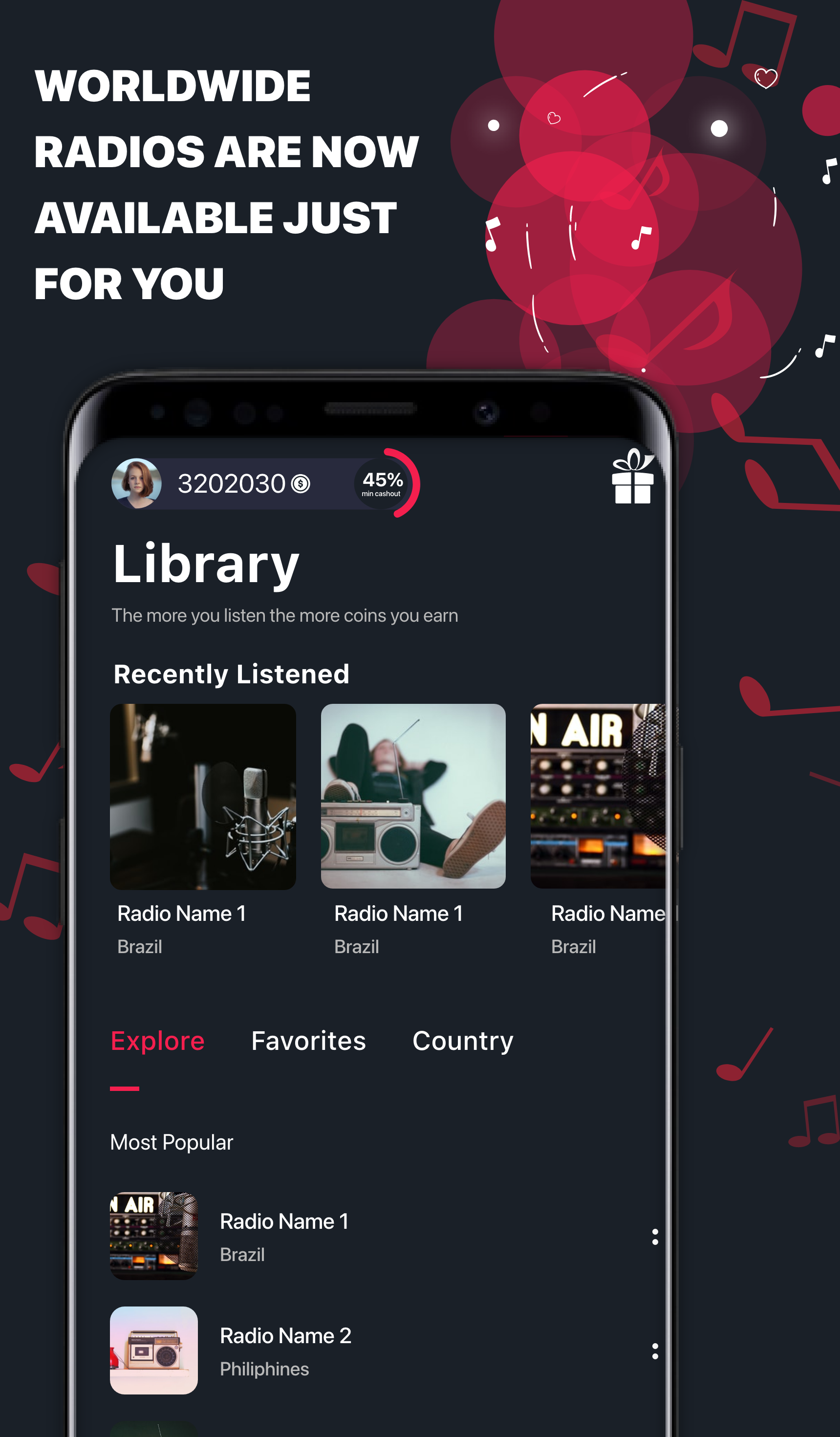 اسکرین شات 1 برنامه Givvy Radios - Listen & Enjoy!