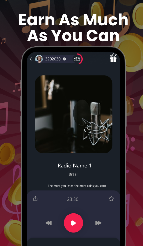 اسکرین شات 3 برنامه Givvy Radios - Listen & Enjoy!