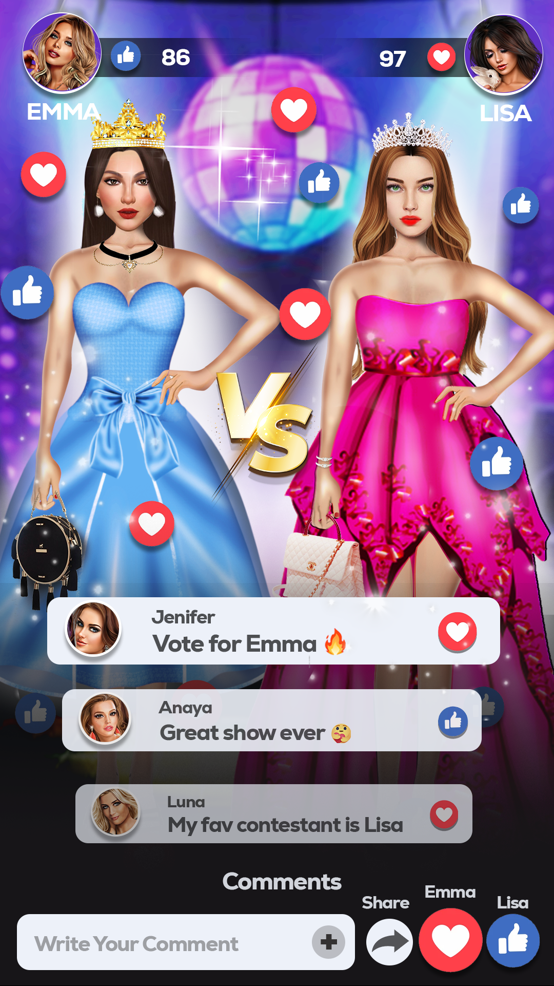 اسکرین شات 2 بازی Fashion Show Game: Girl Makeup