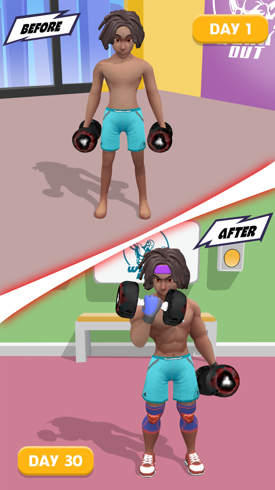 اسکرین شات 2 بازی Idle Workout Fitness: MMA Club