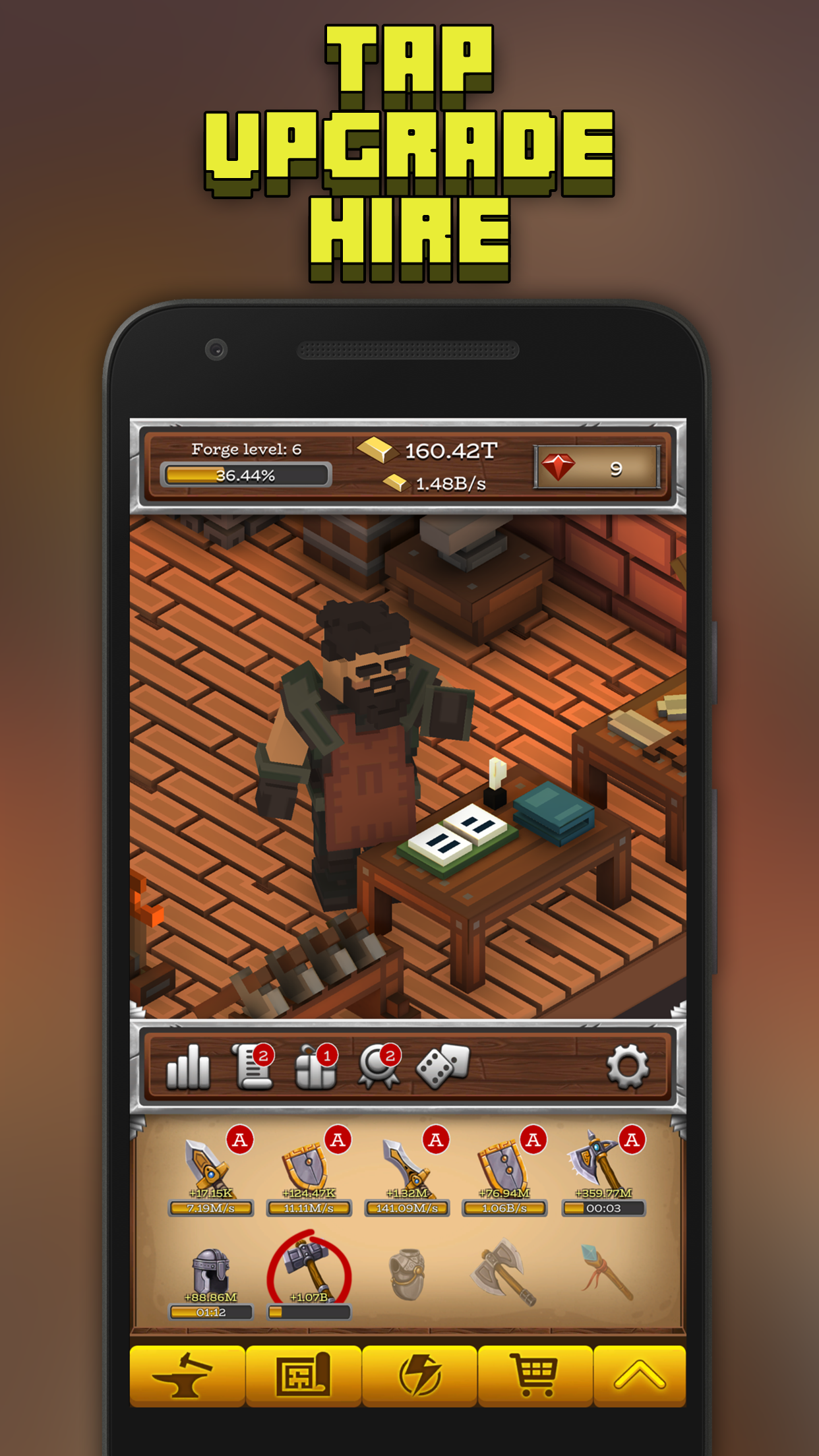 اسکرین شات 3 بازی ForgeCraft - Crafting Tycoon