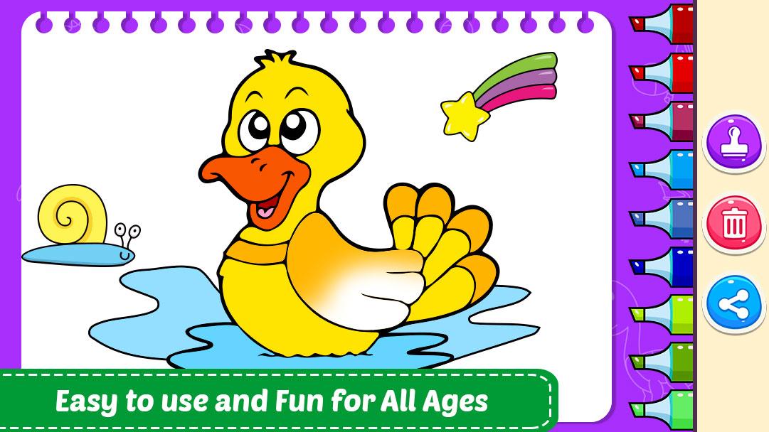 اسکرین شات 2 برنامه Toddler Coloring Book for Kids