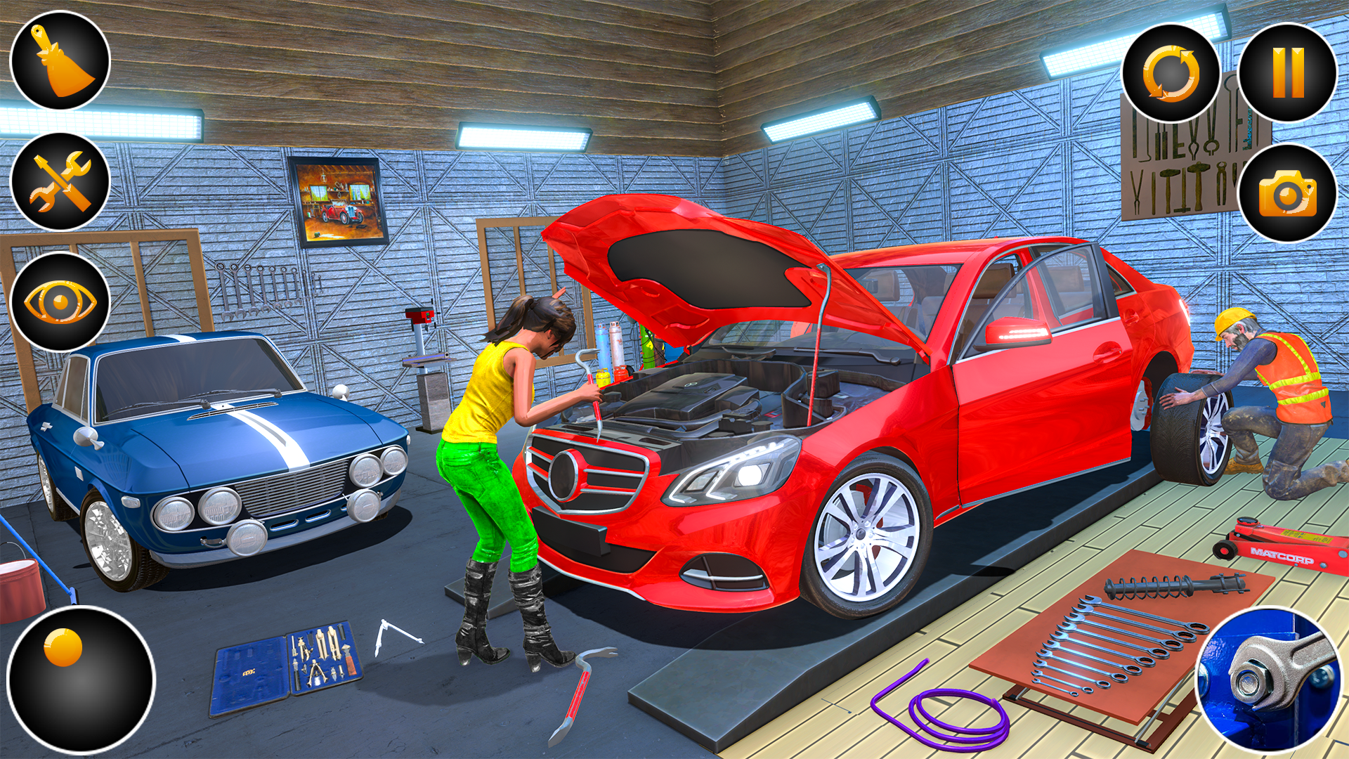 اسکرین شات 2 برنامه Gas Station Car Mechanic Sim