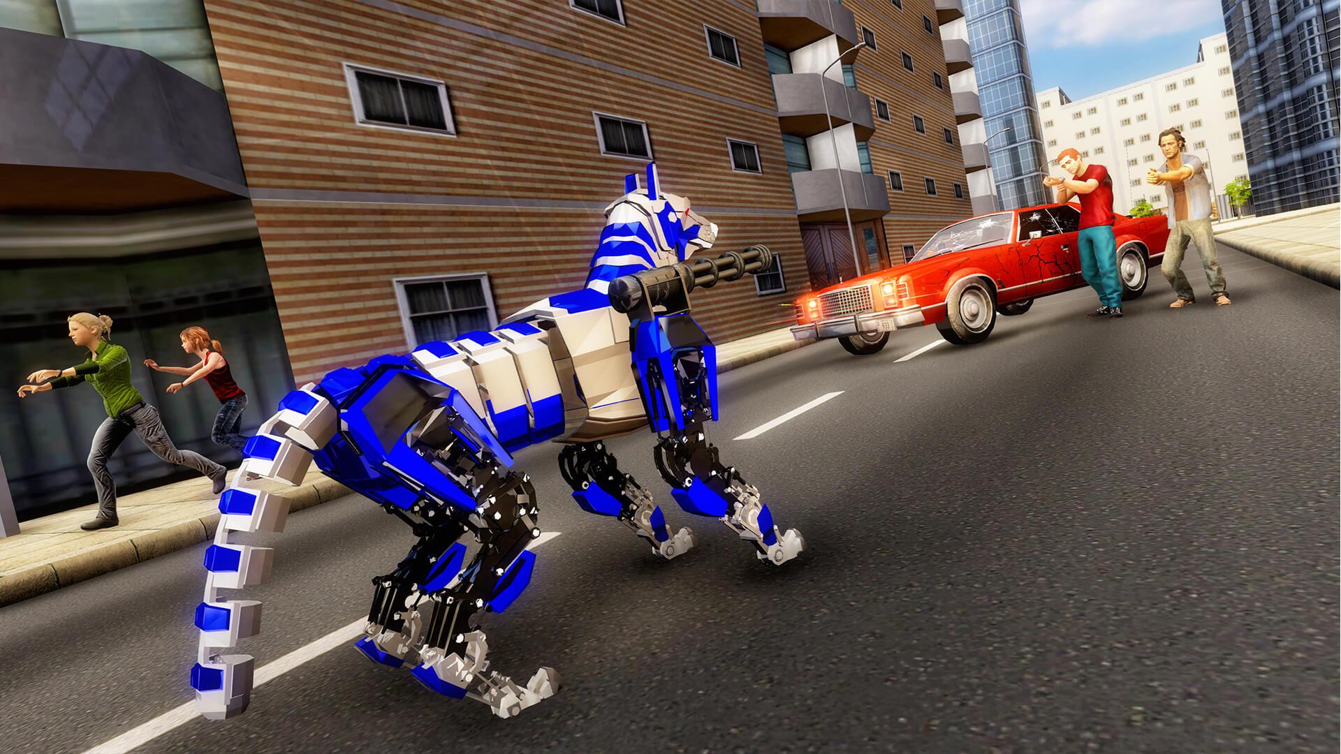 اسکرین شات 5 بازی Police Dog Robot Car Transform