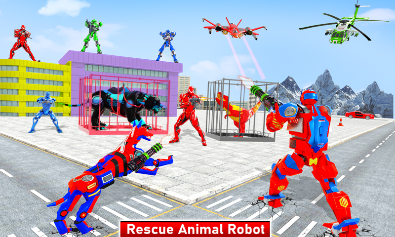 اسکرین شات 2 بازی Police Dog Robot Car Transform