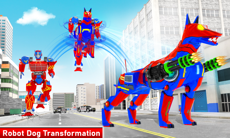 اسکرین شات 1 بازی Police Dog Robot Car Transform