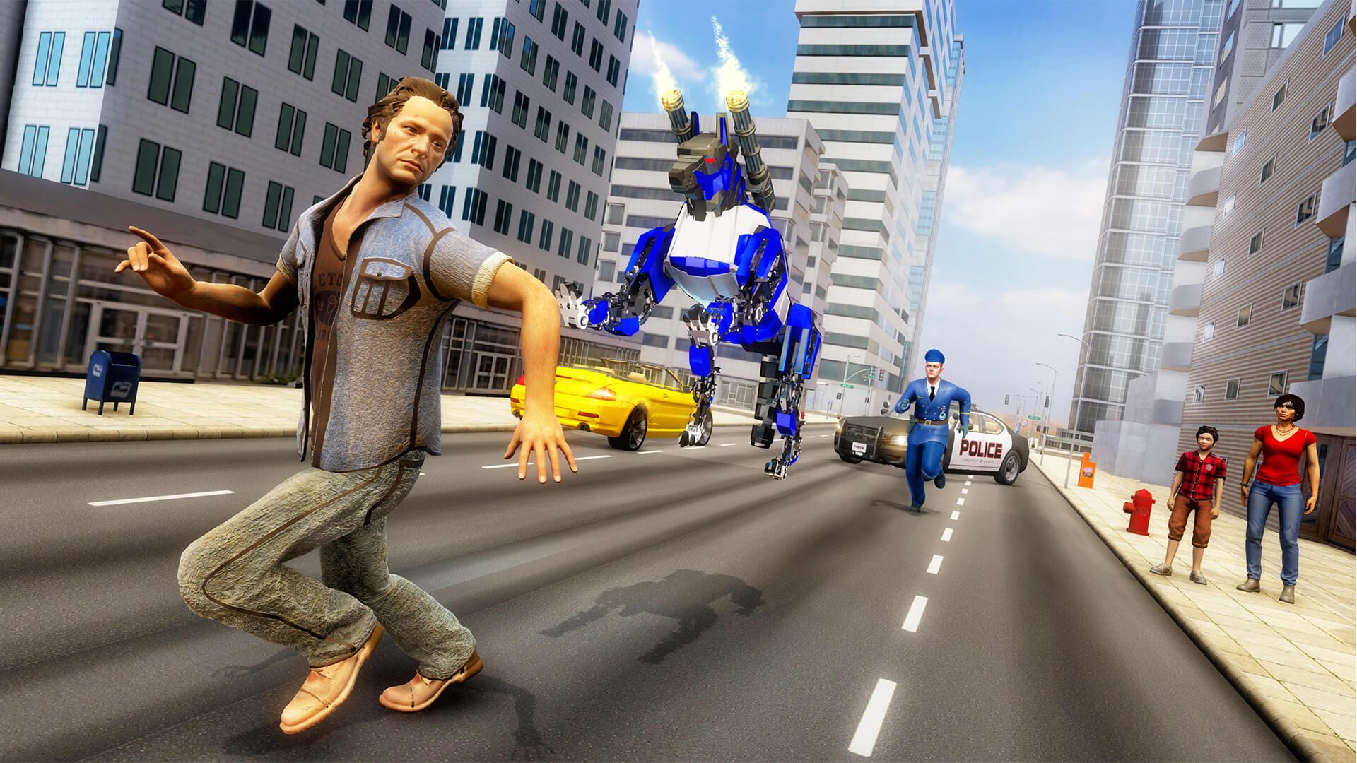 اسکرین شات 6 بازی Police Dog Robot Car Transform
