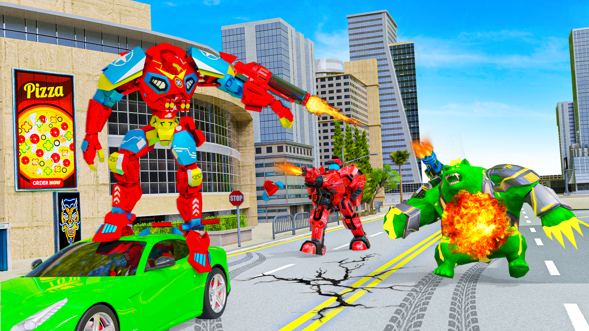 اسکرین شات 3 بازی Bear Robot Car Transform Games