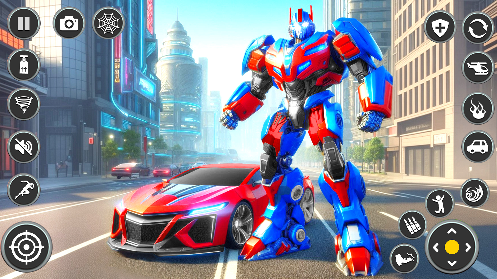 اسکرین شات 3 بازی Spider Robot: Robot Car Games