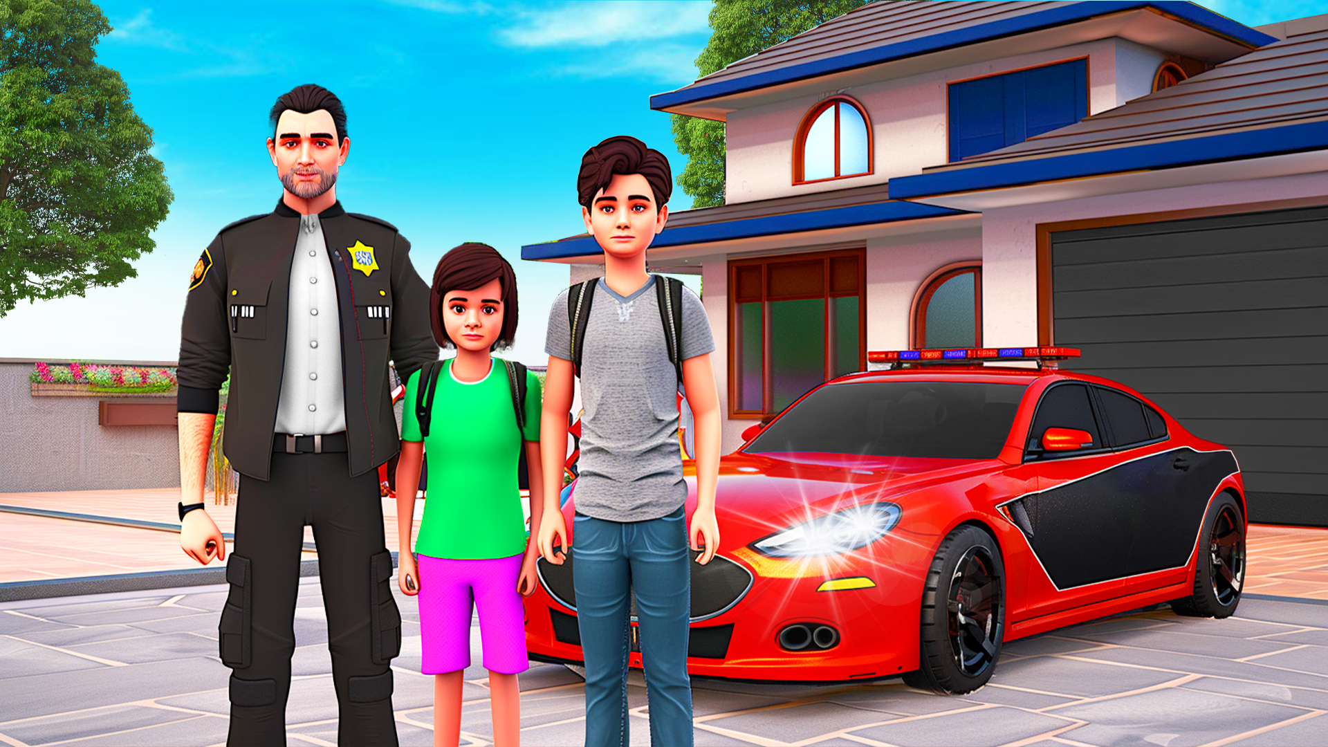 اسکرین شات 8 بازی Virtual Police Dad Simulator