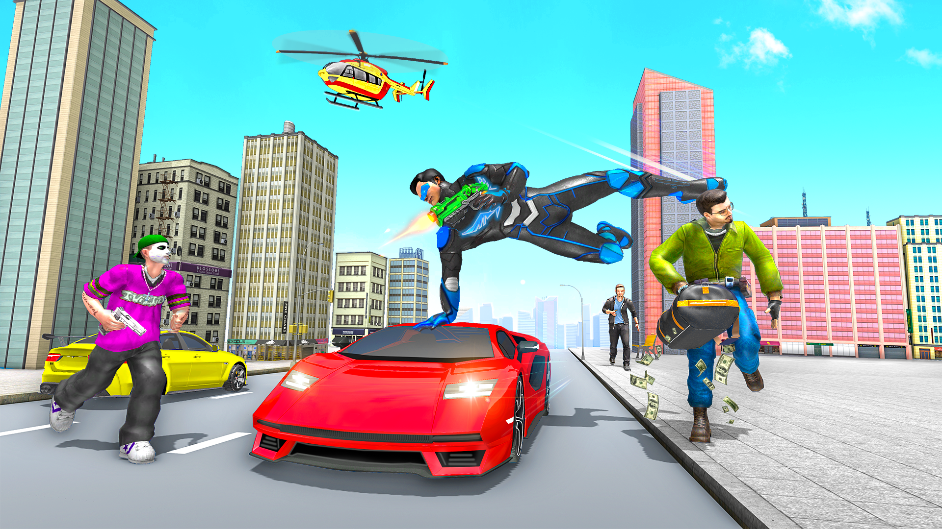 اسکرین شات 7 برنامه Super Rope Hero Fighting Game