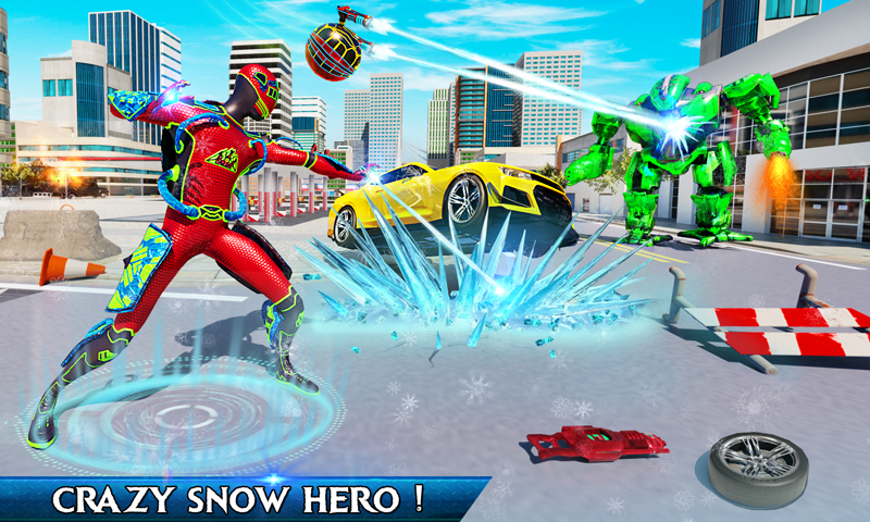 اسکرین شات 7 بازی Snow Ball Robot Bike Games