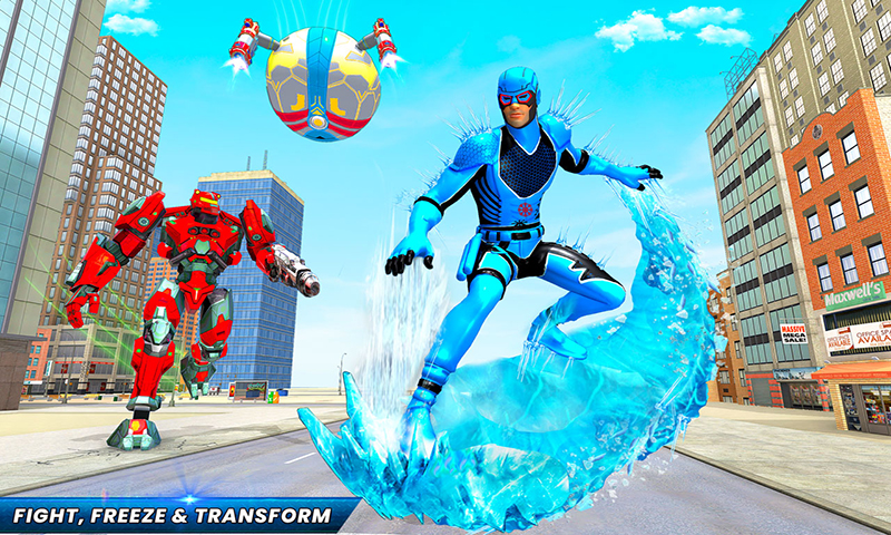 اسکرین شات 4 بازی Snow Ball Robot Bike Games