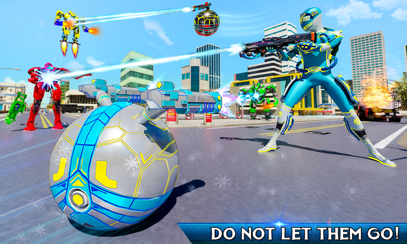 اسکرین شات 5 بازی Snow Ball Robot Bike Games