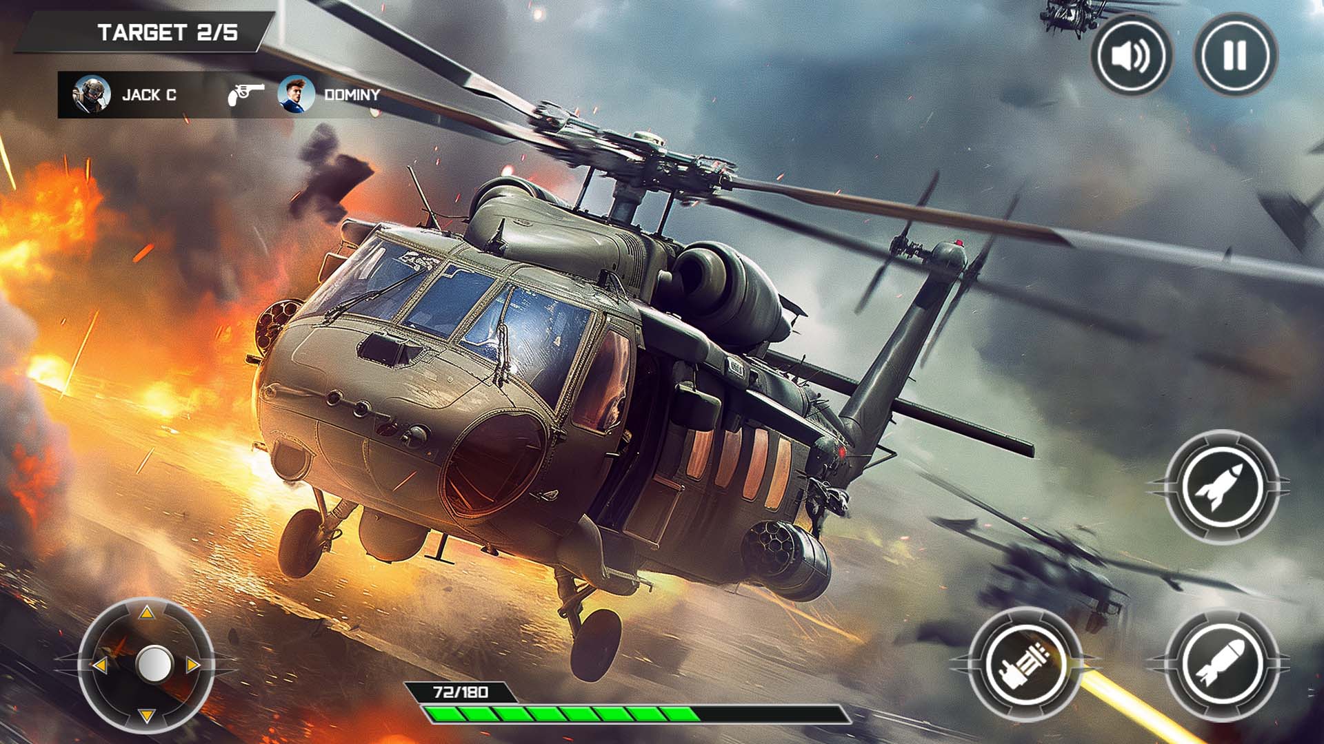 اسکرین شات 3 بازی Gunship Battle Helicopter Game