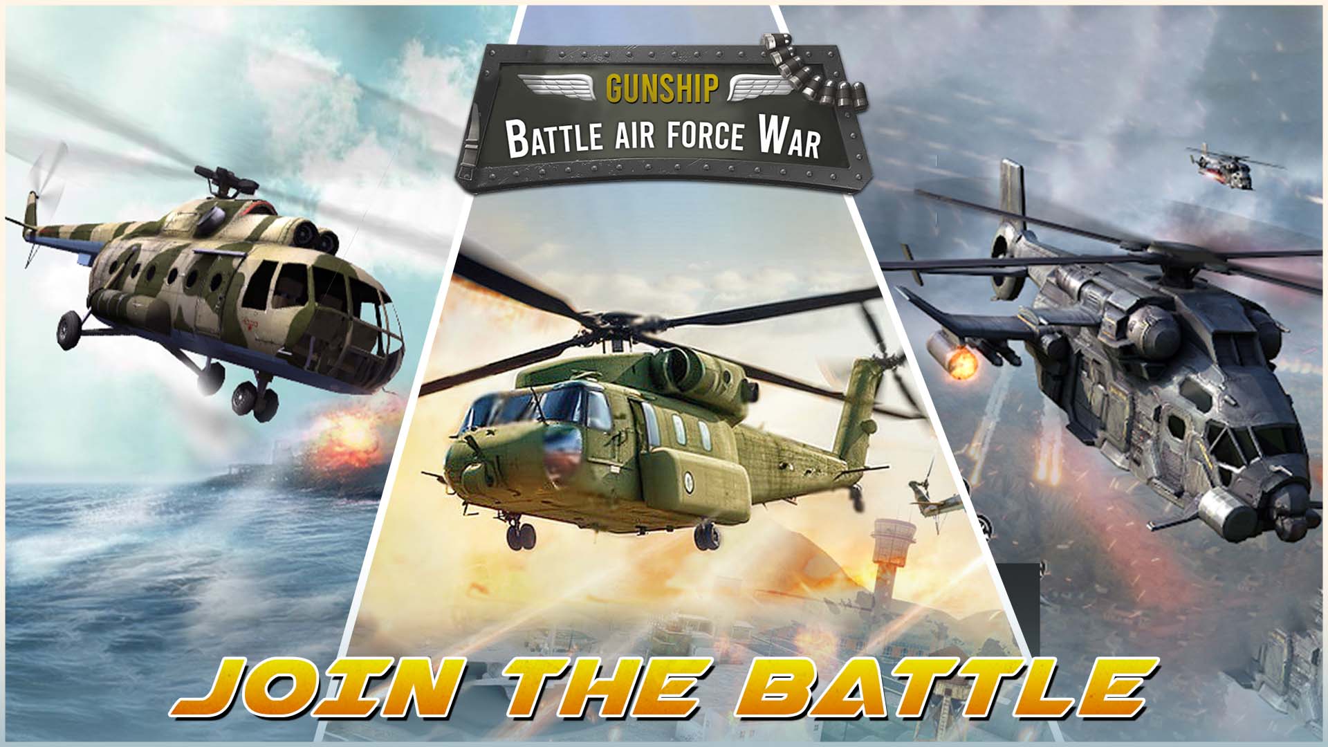اسکرین شات 4 بازی Gunship Battle Helicopter Game