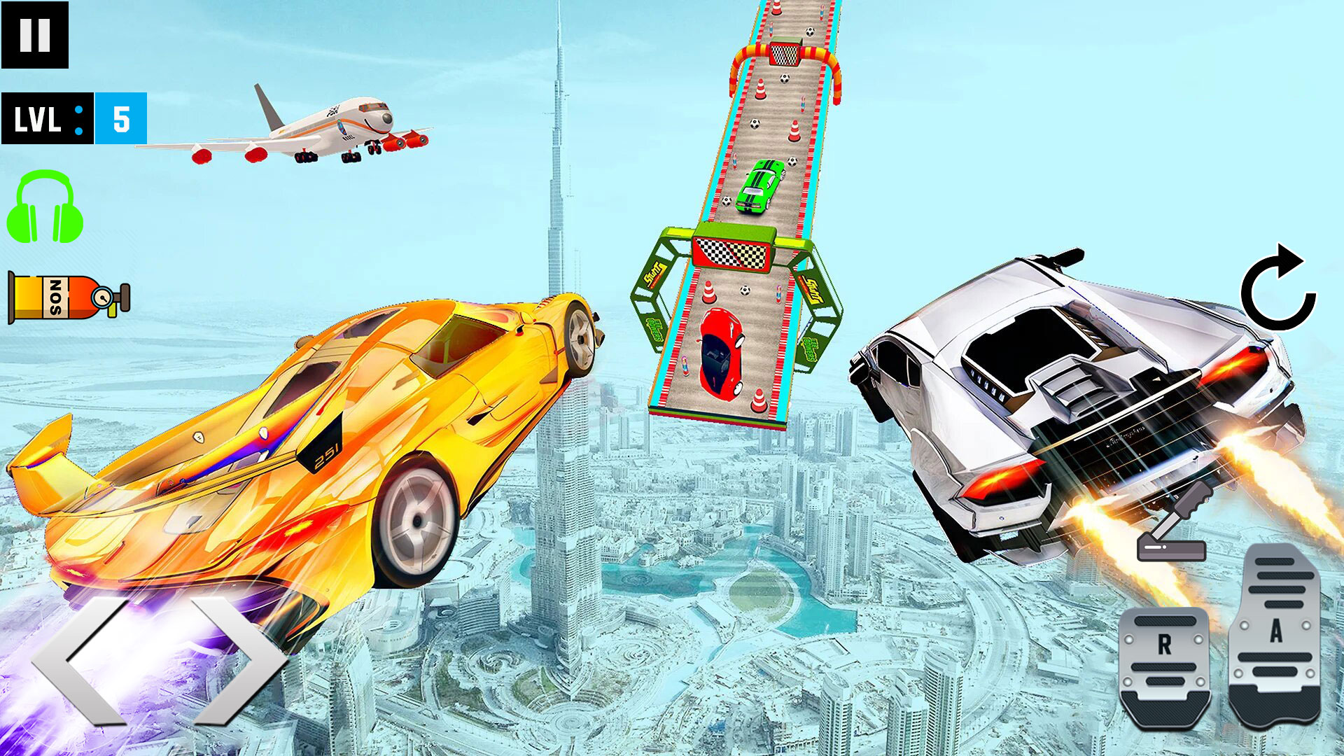 اسکرین شات 4 برنامه Car Stunt Races 3D: Mega Ramps