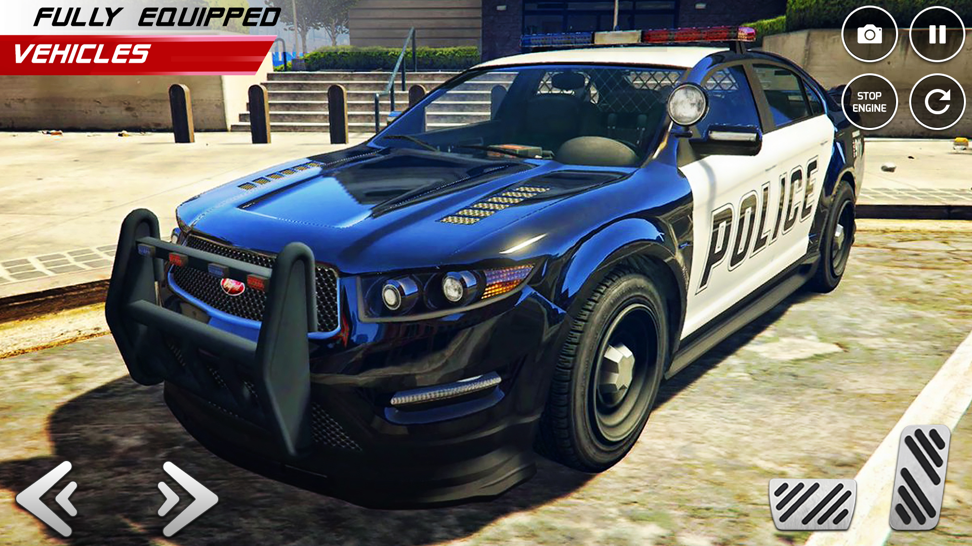 اسکرین شات 3 بازی US Police Car Chase: Car Games