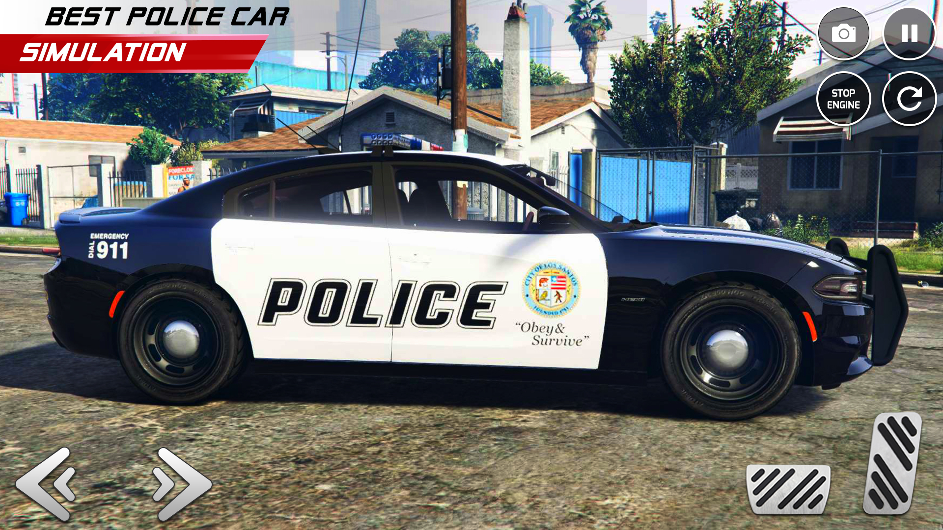 اسکرین شات 1 بازی US Police Car Chase: Car Games