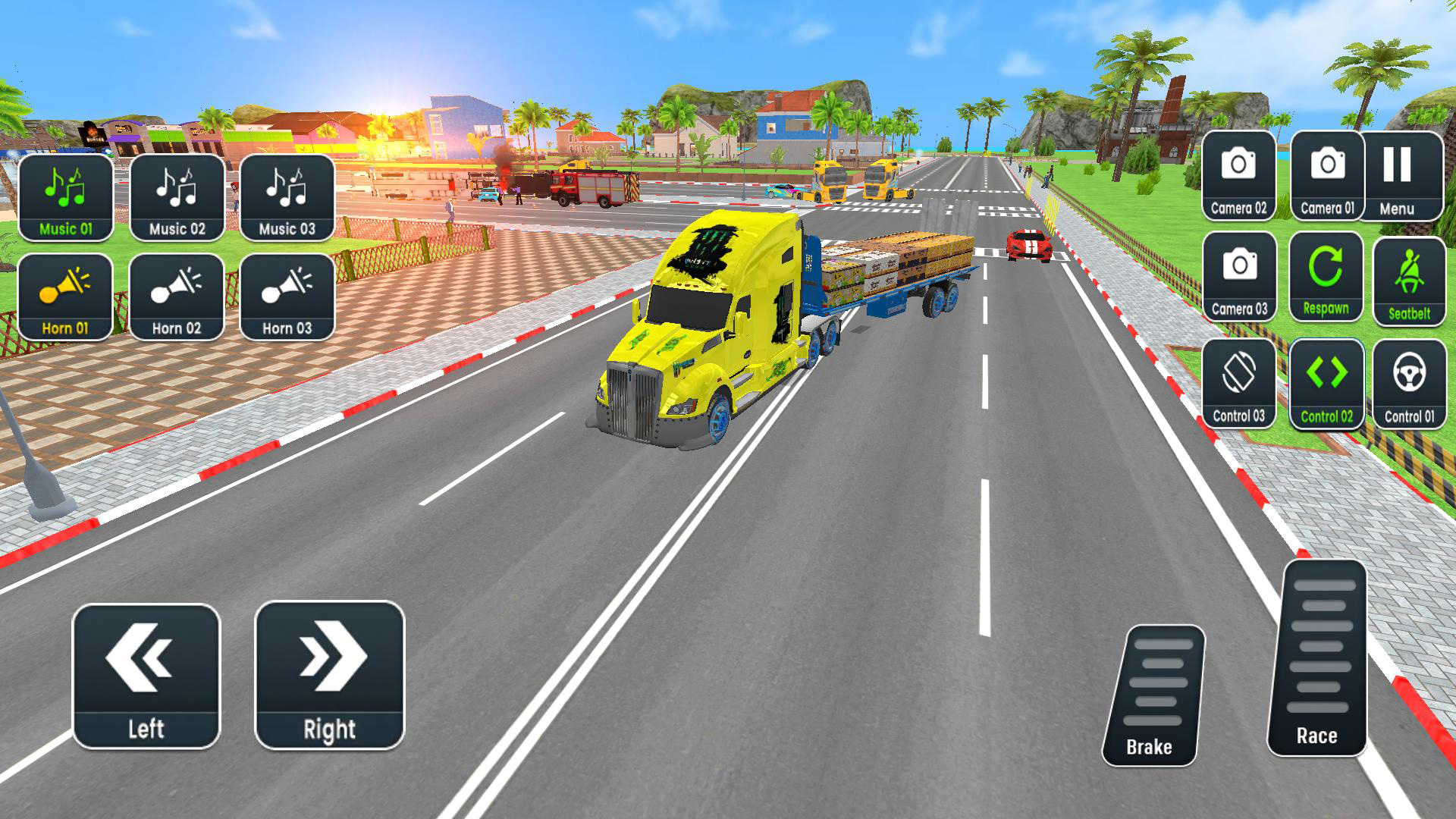 اسکرین شات 2 بازی GL Open World Truck Driving 3D