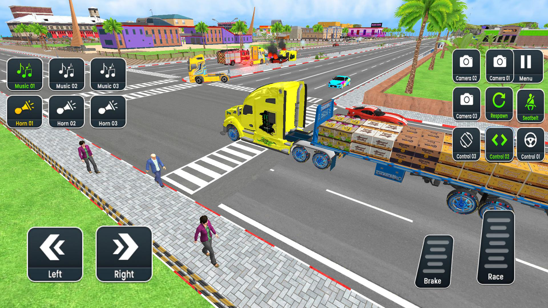 اسکرین شات 3 بازی GL Open World Truck Driving 3D