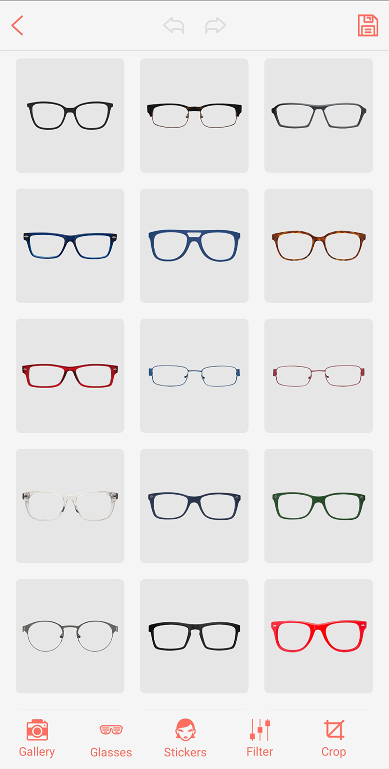 اسکرین شات 2 برنامه Glasses Camera