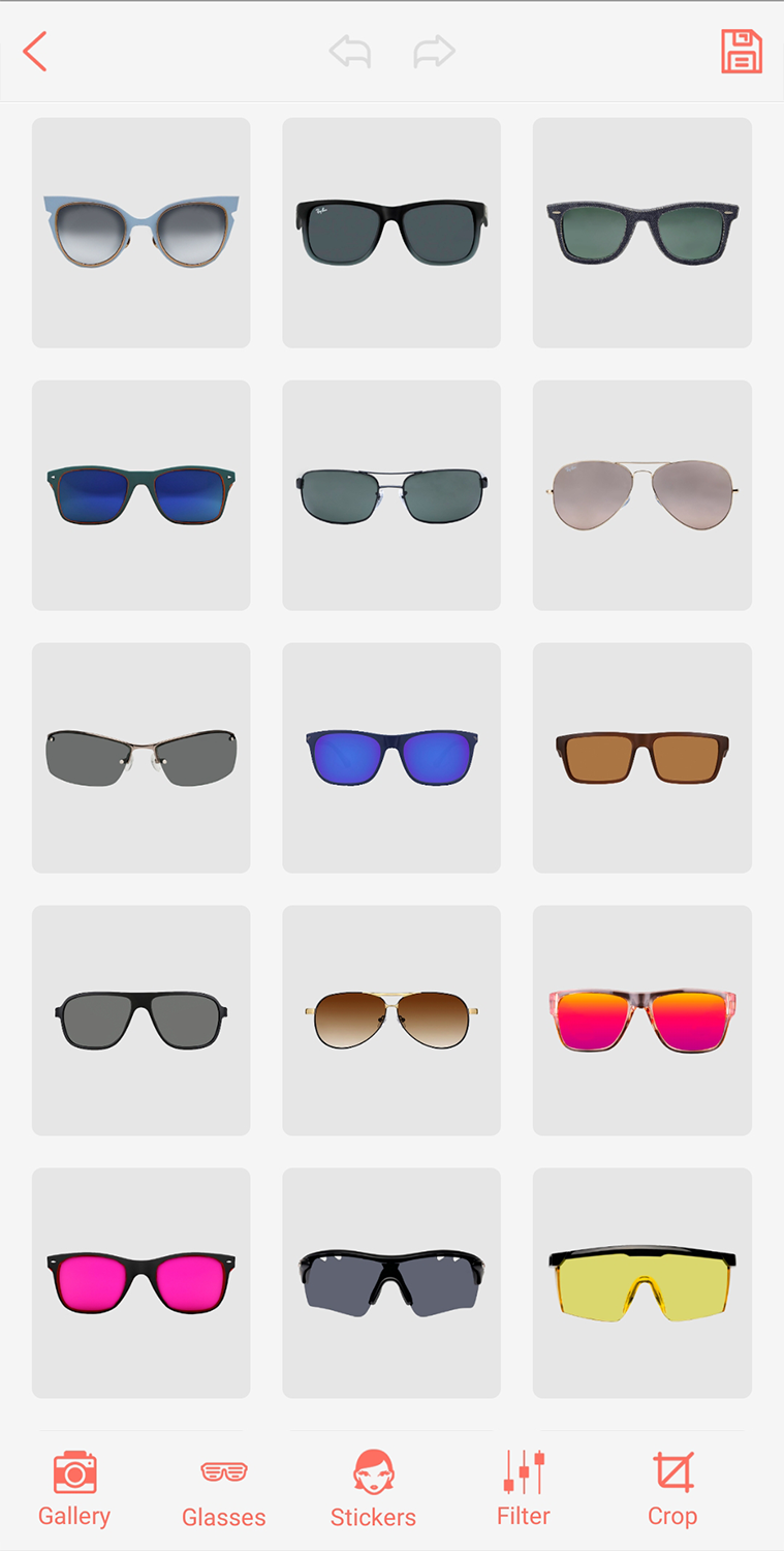 اسکرین شات 1 برنامه Glasses Camera