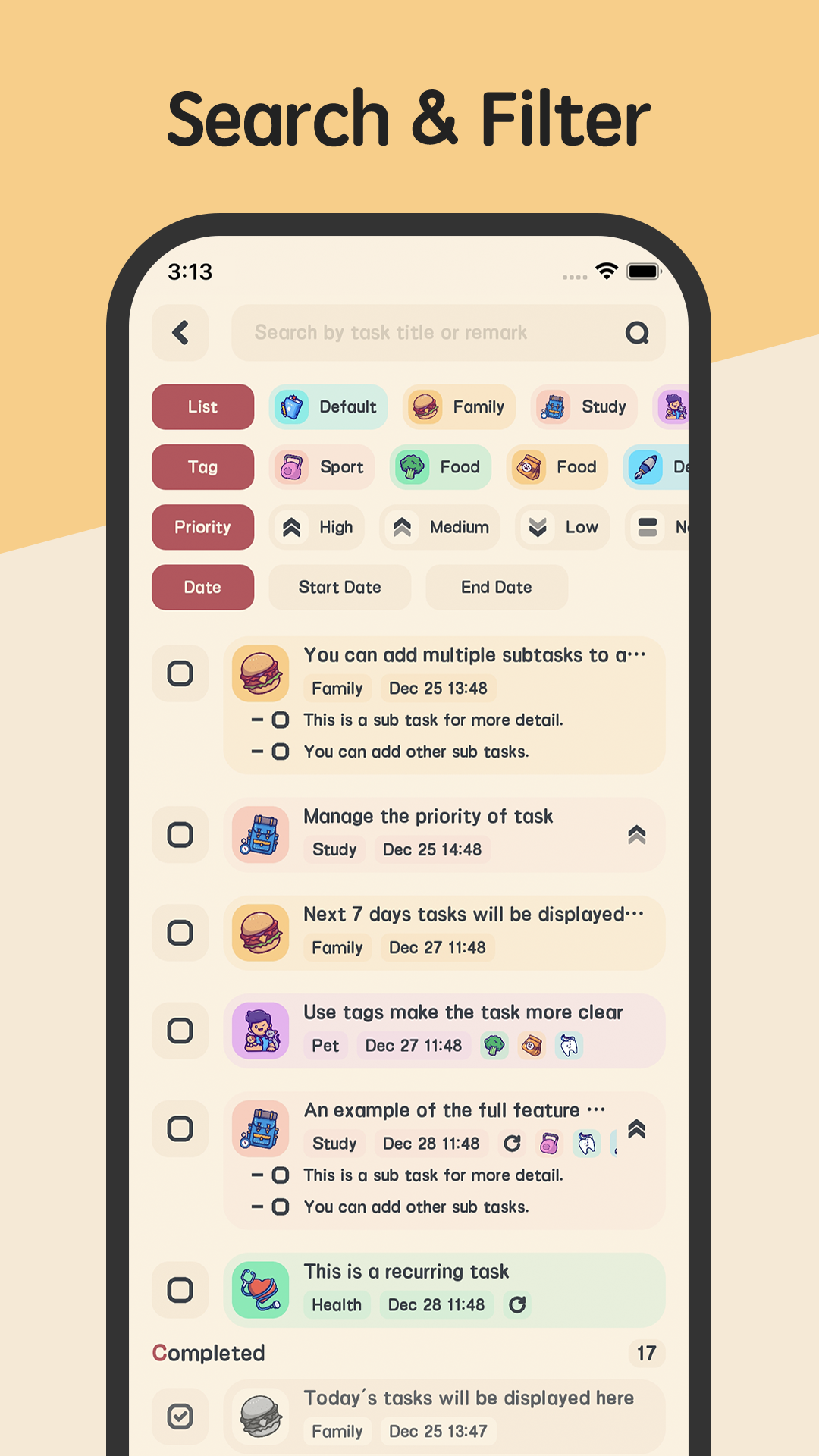 اسکرین شات 7 برنامه Meow Todo List & Task