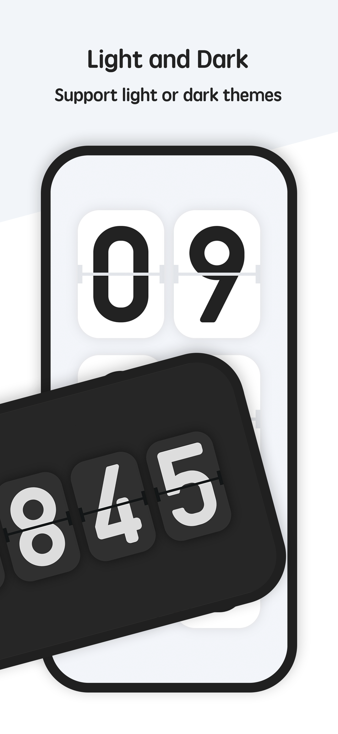 اسکرین شات 2 برنامه Flip clock & floating widget