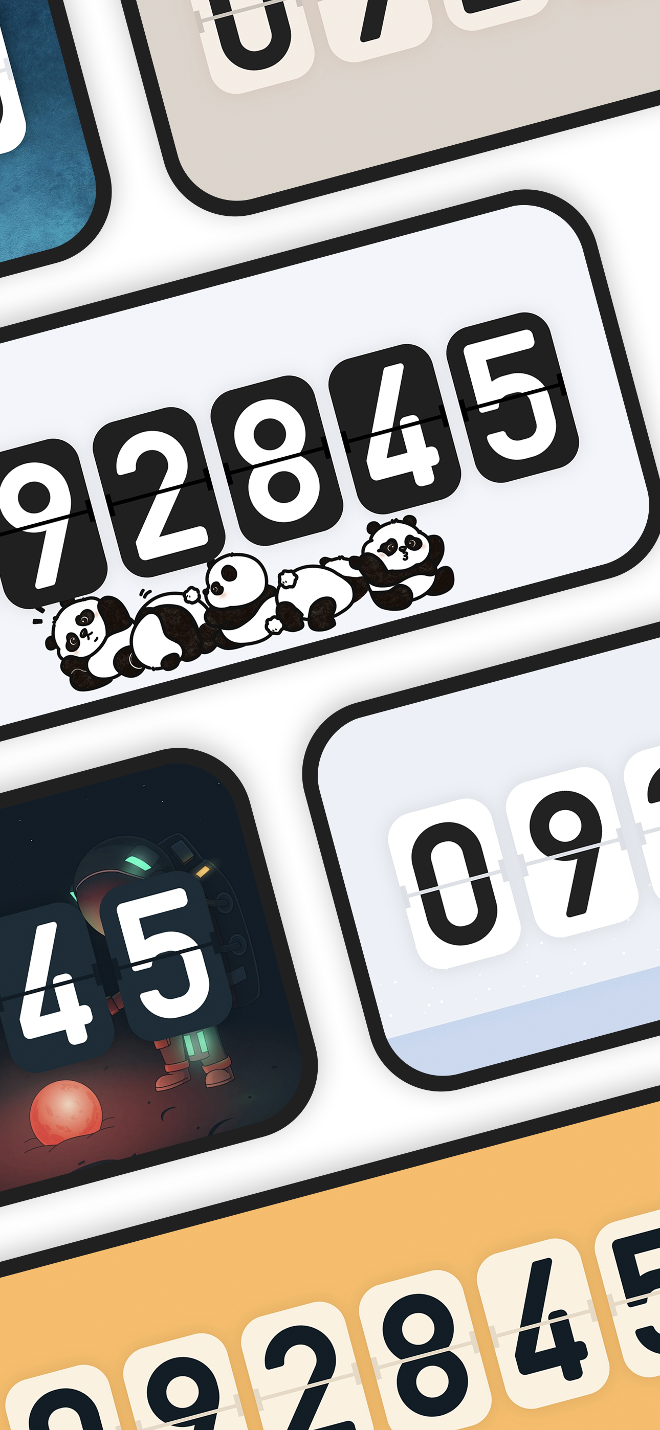 اسکرین شات 6 برنامه Flip clock & floating widget