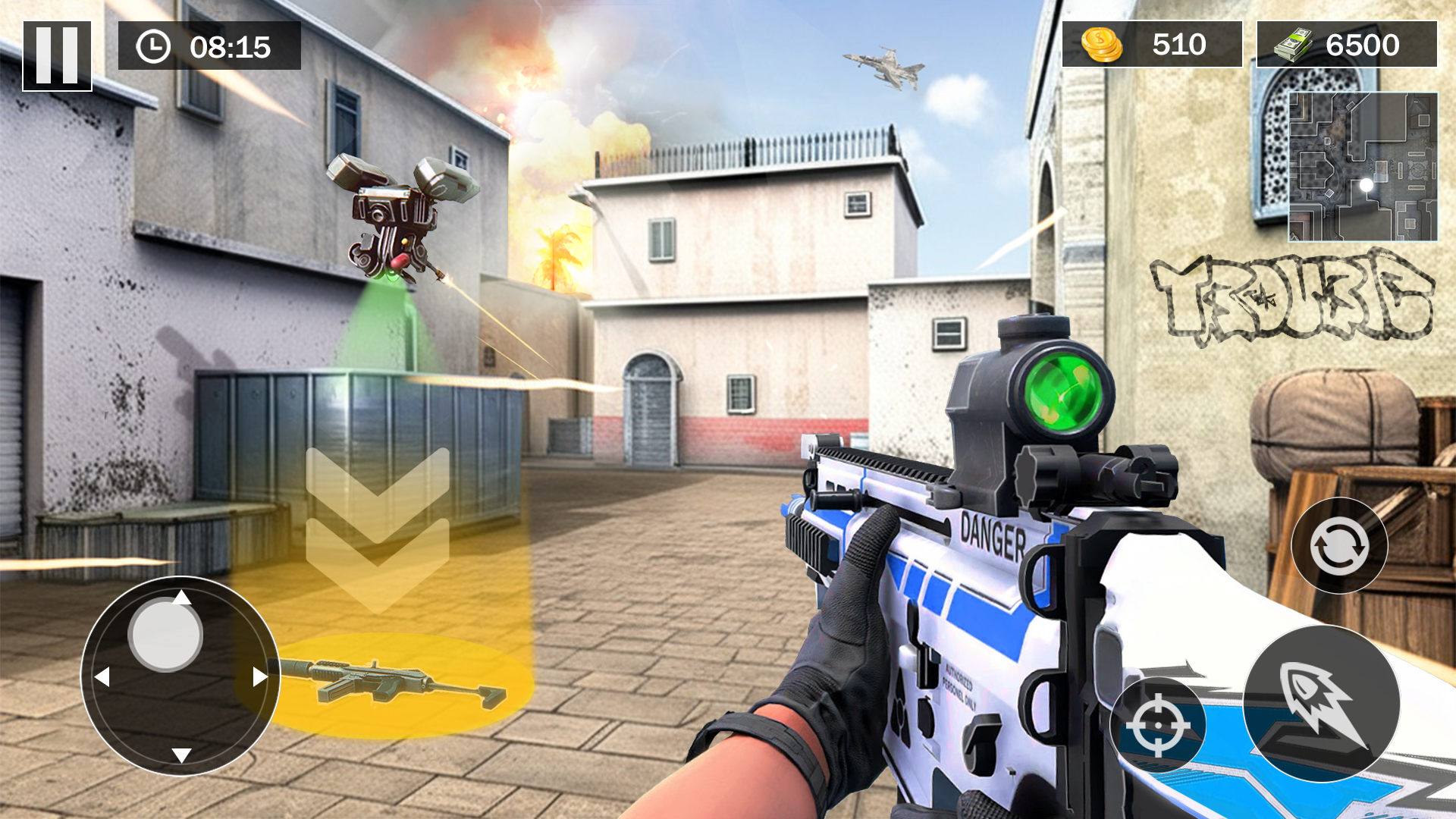 اسکرین شات 1 برنامه FPS Commando Strike: Gun Games