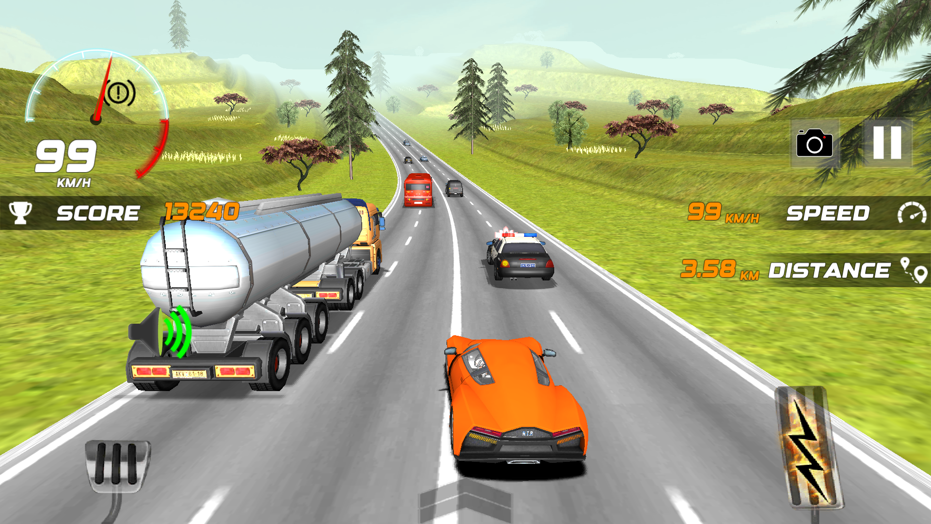 اسکرین شات 4 بازی Heavy Traffic Rider Car Game
