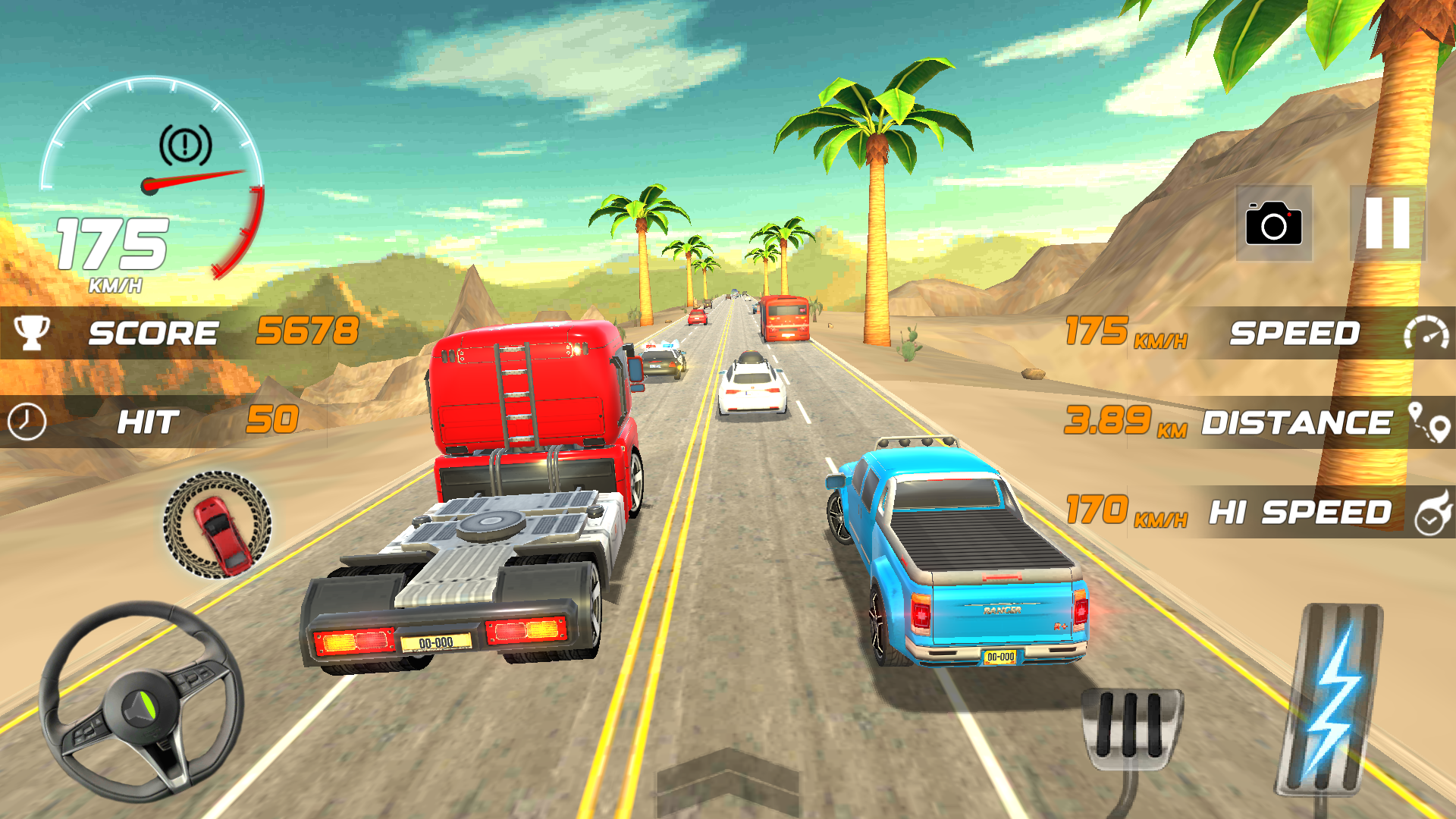 اسکرین شات 6 بازی Heavy Traffic Rider Car Game