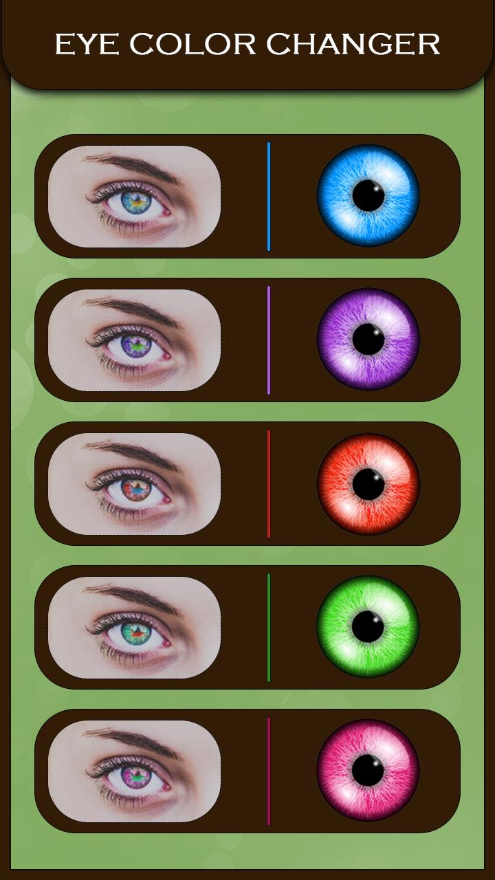 اسکرین شات 4 برنامه Eye Color Changer - Eye Lens Photo Editor