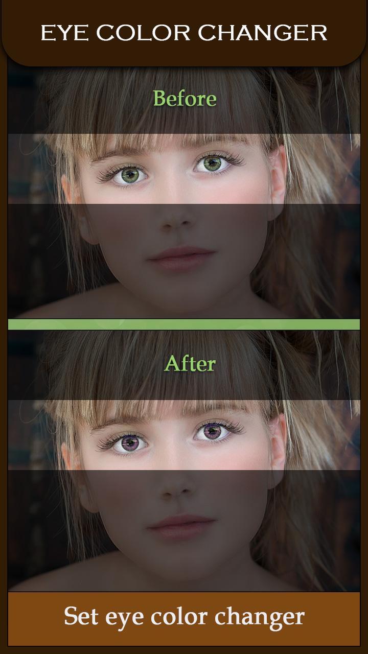 اسکرین شات 8 برنامه Eye Color Changer - Eye Lens Photo Editor