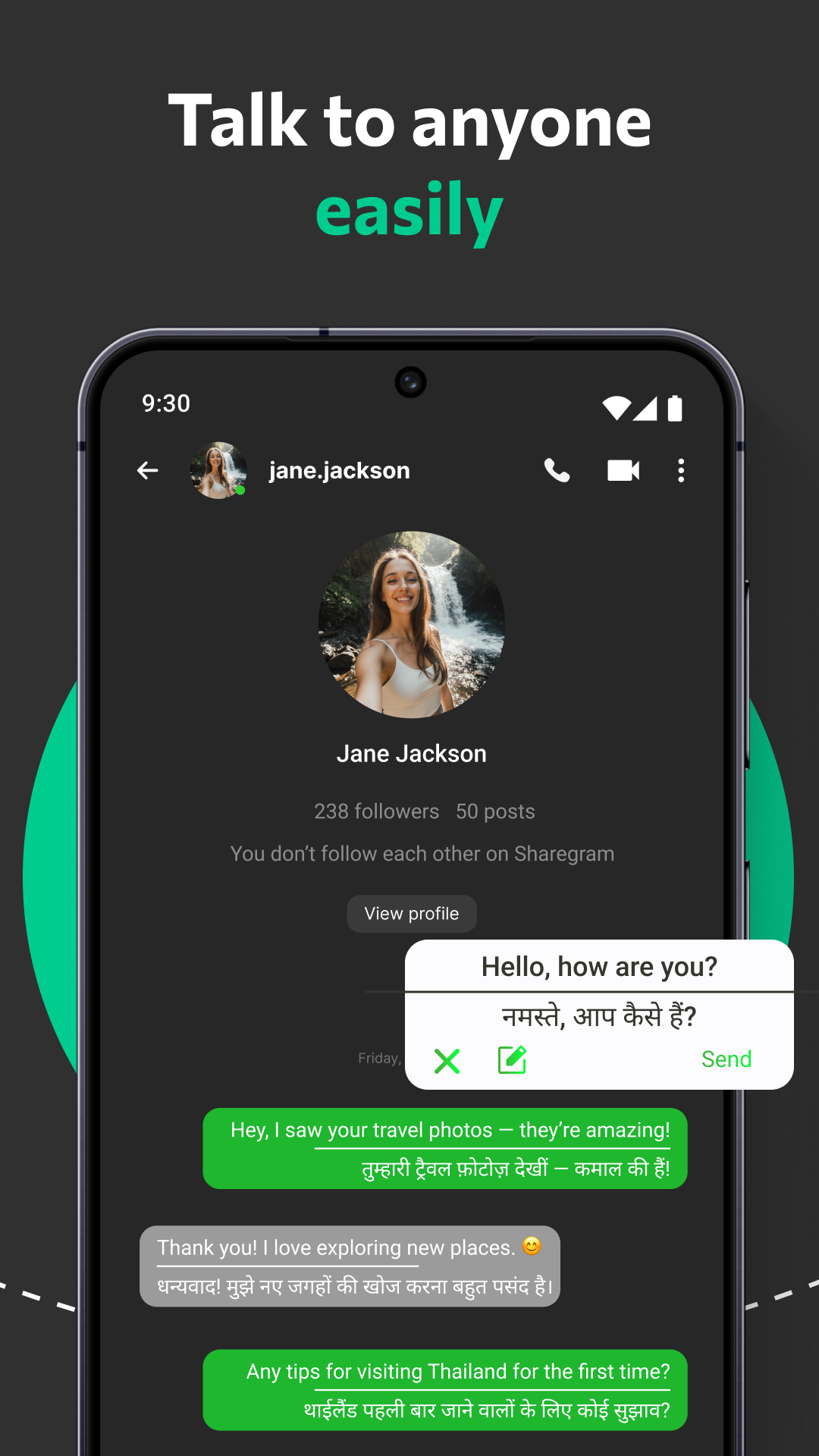 اسکرین شات 5 برنامه Languages translator keyboard