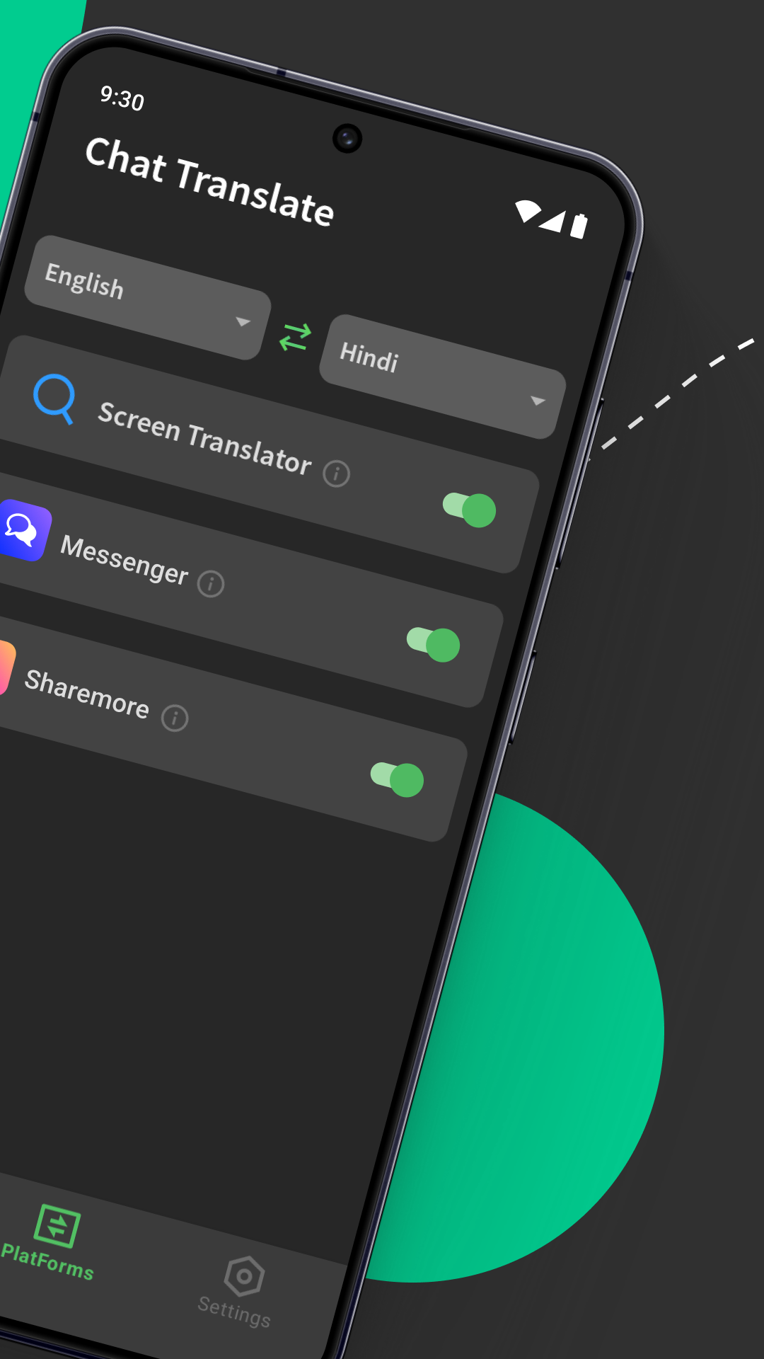 اسکرین شات 2 برنامه Languages translator keyboard