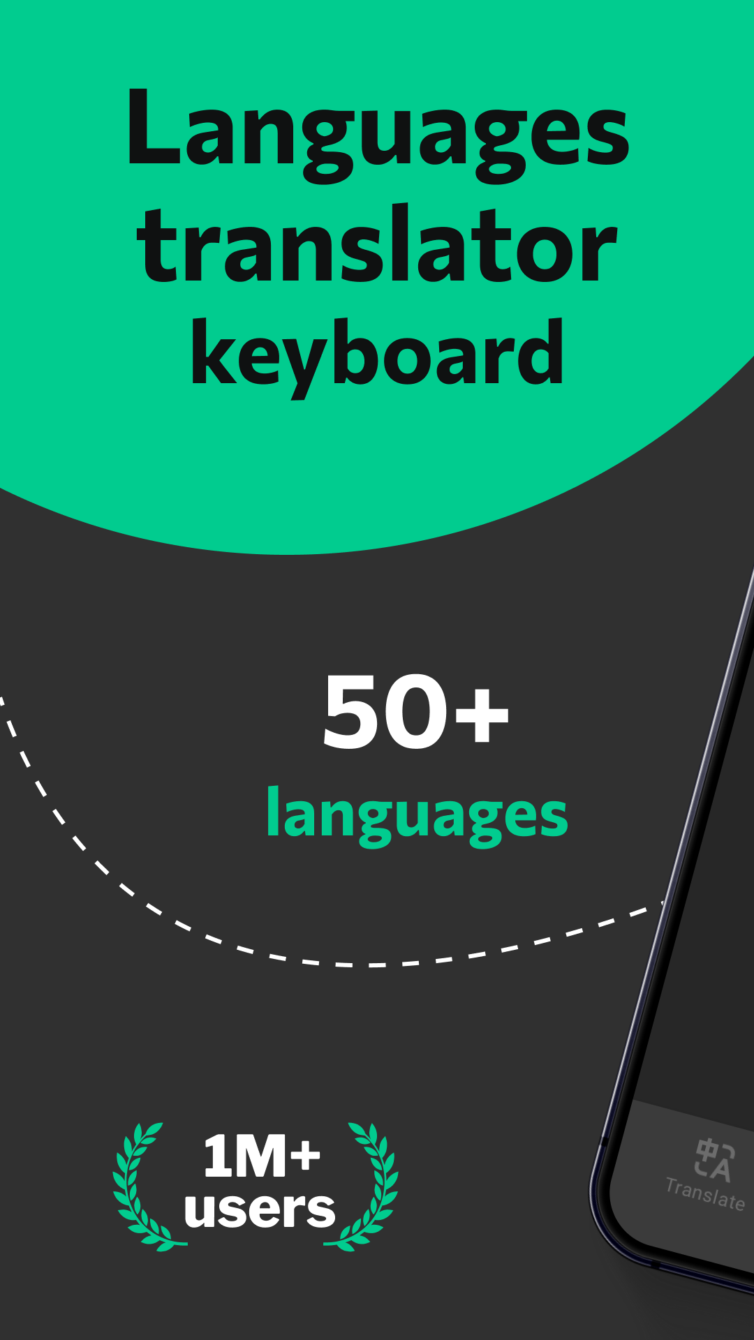 اسکرین شات 1 برنامه Languages translator keyboard