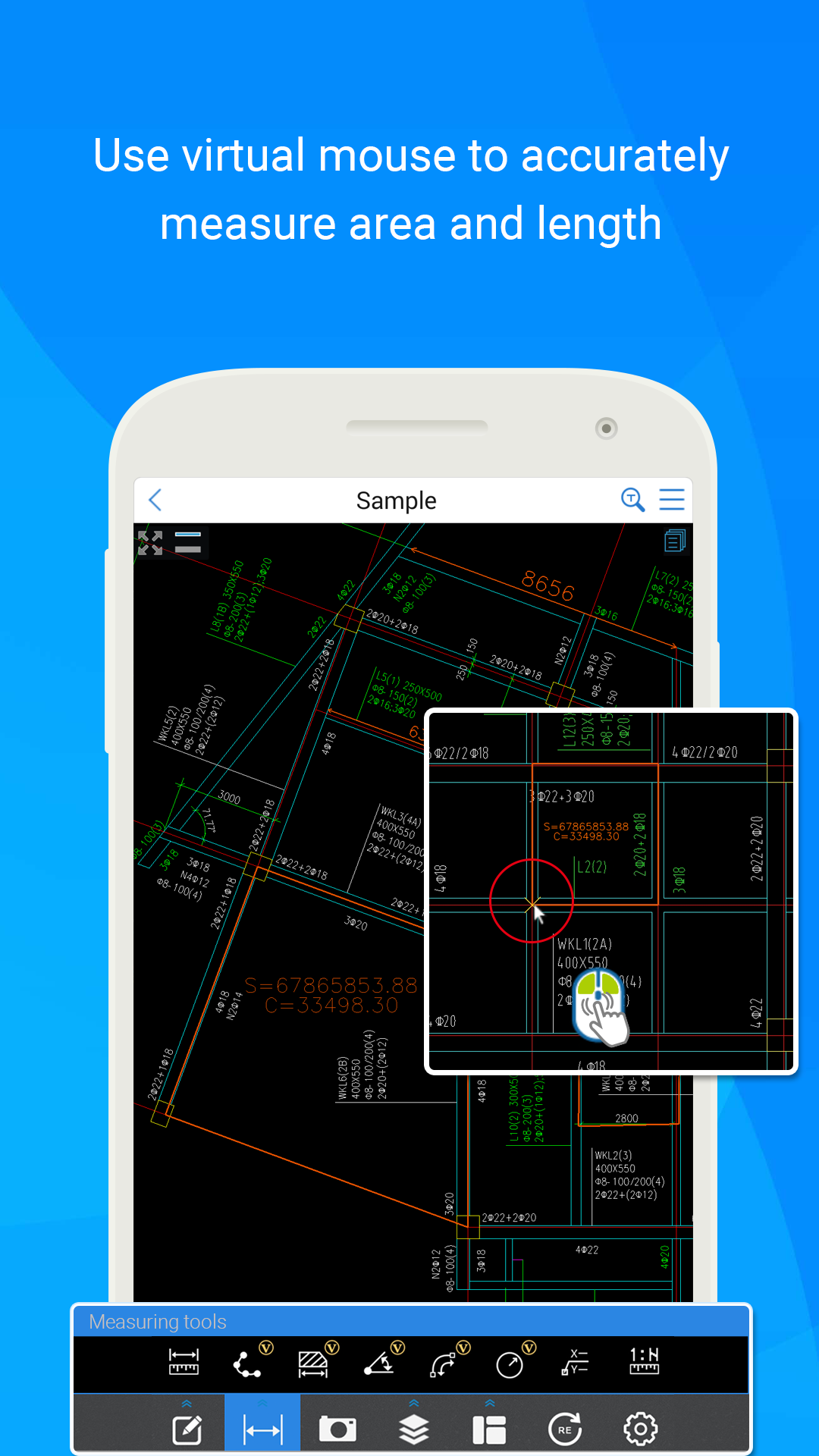 اسکرین شات 2 برنامه CAD Reader-View & Measure DWG