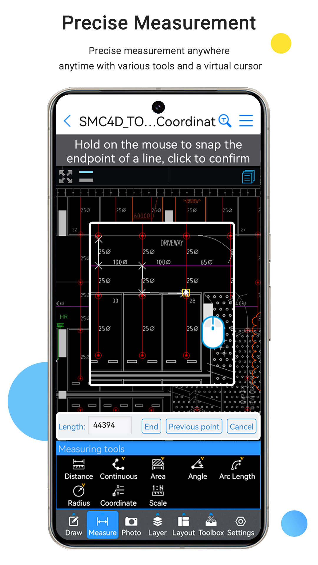 اسکرین شات 2 برنامه CAD Reader-View & Measure DWG