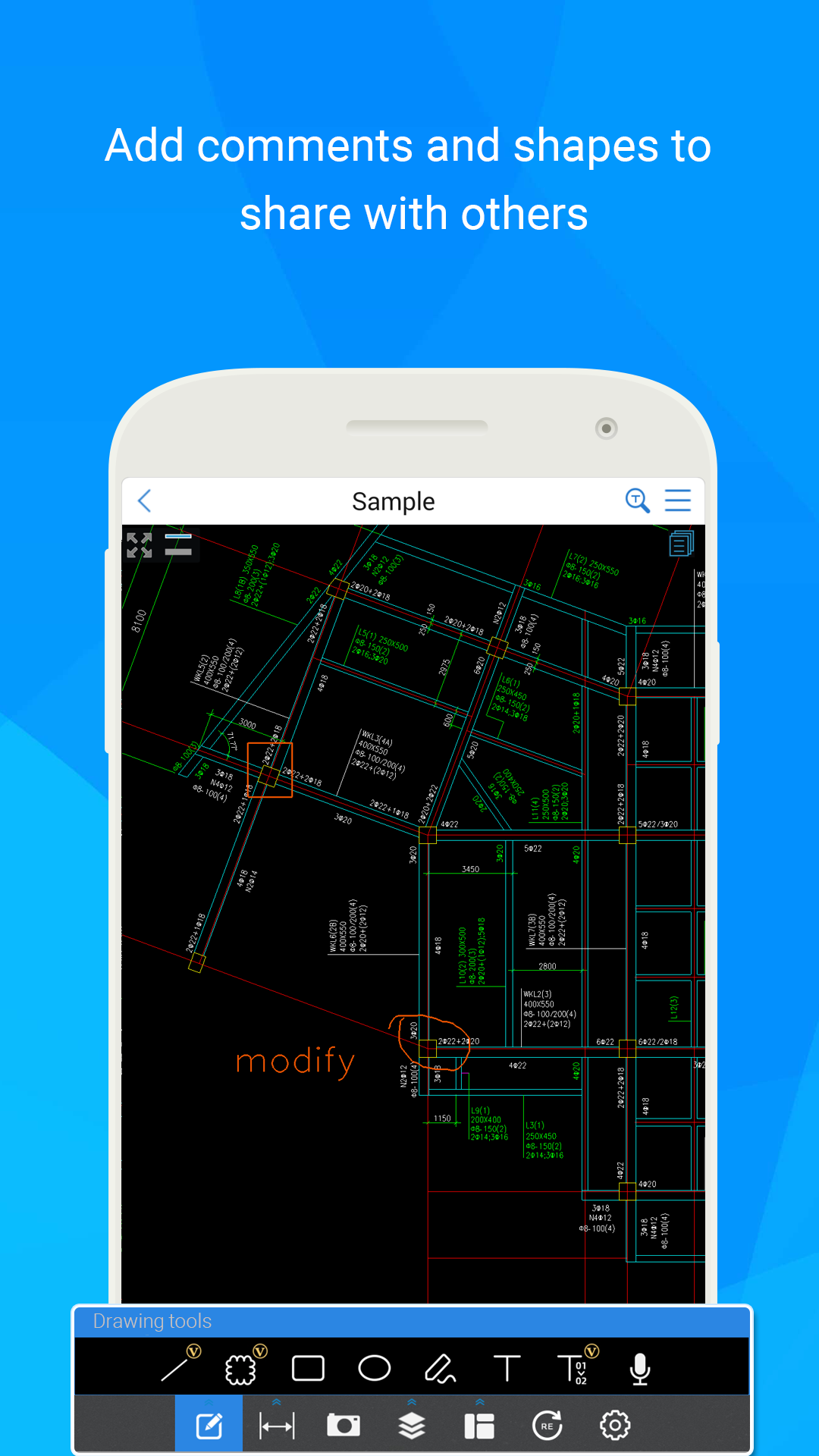 اسکرین شات 3 برنامه CAD Reader-View & Measure DWG