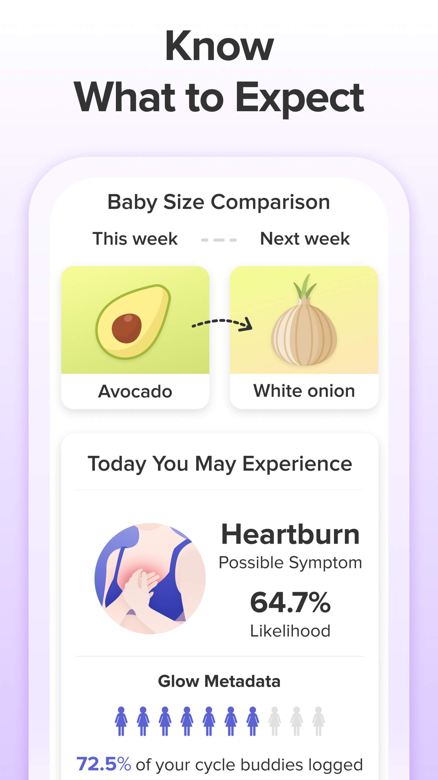اسکرین شات 5 برنامه Pregnancy Tracker App | Glow