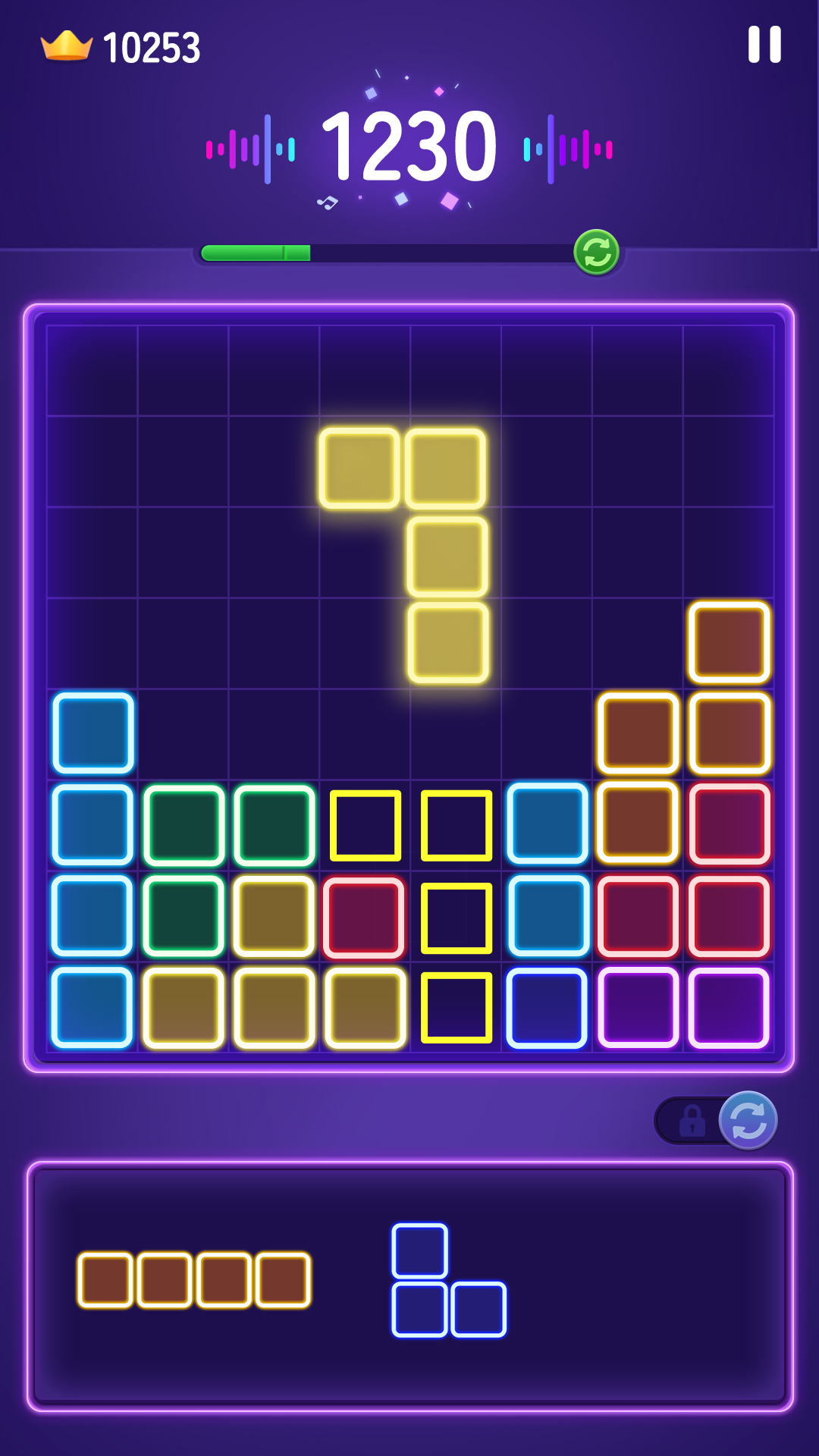 اسکرین شات 1 بازی Glow Blast - Block Puzzle
